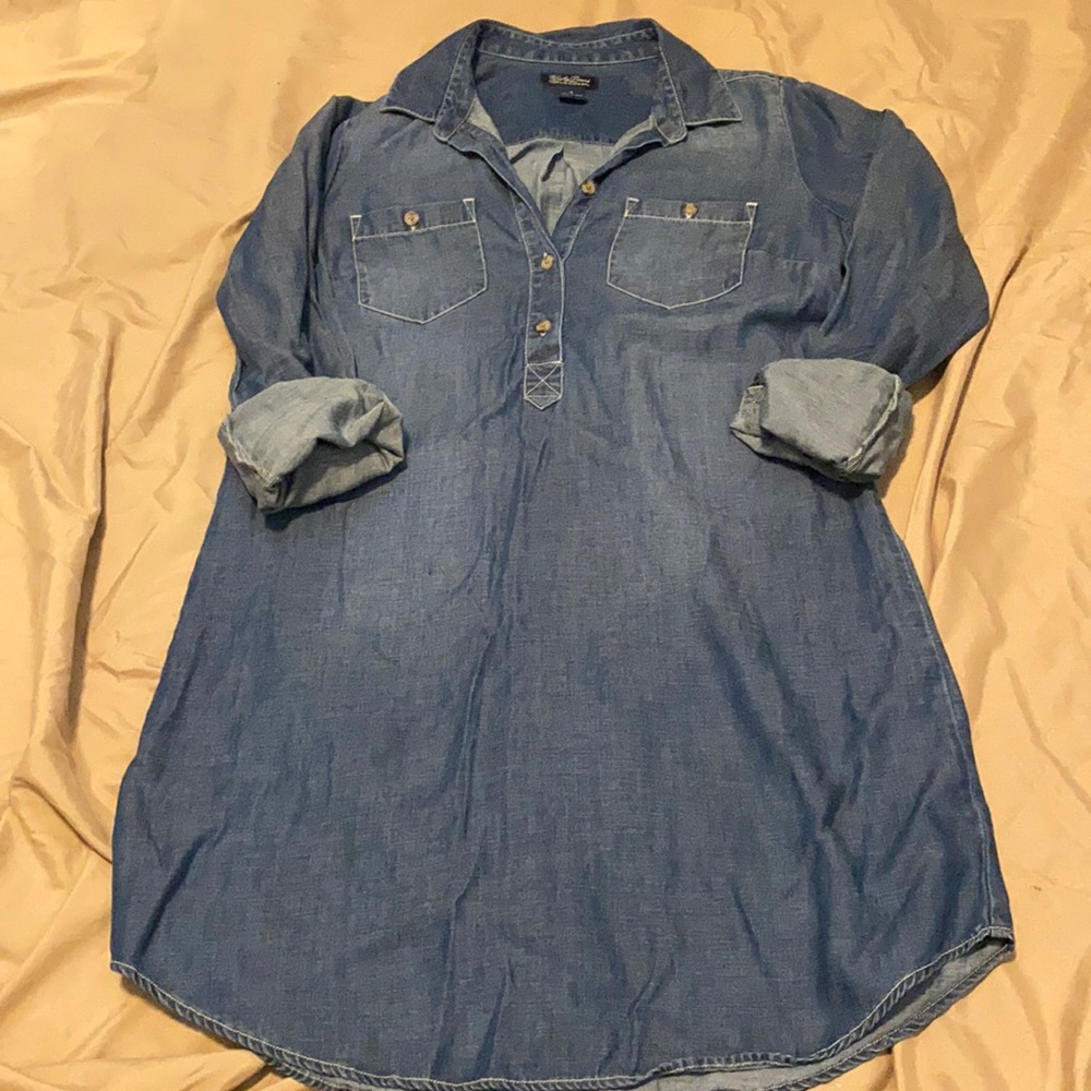 Lucky Brand Chambray Dress Small